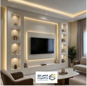 خلفيات شاشات جبس بورد - جبس برو لتركيب ديكورات الجبس بورد في الشرقية